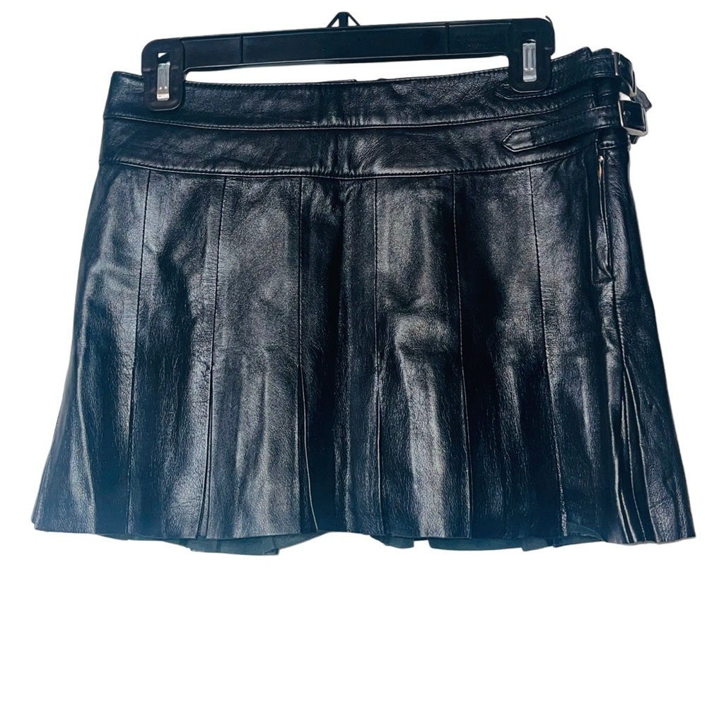Joie Black Skater Mini Skirt Pleated Night Out